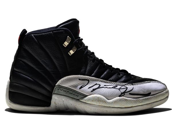 signed air jordan 12 playoffs